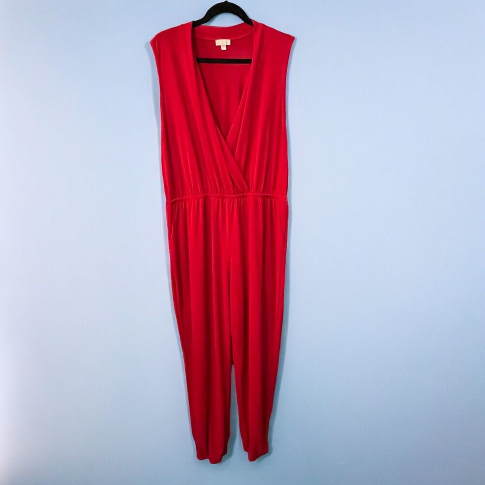 Charming Charlie Women's Red Jumpsuit - XL